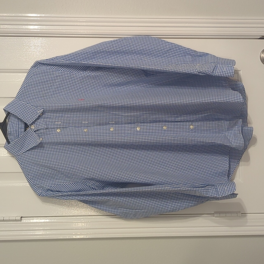 Ralph Lauren men's medium button down in blue gingham